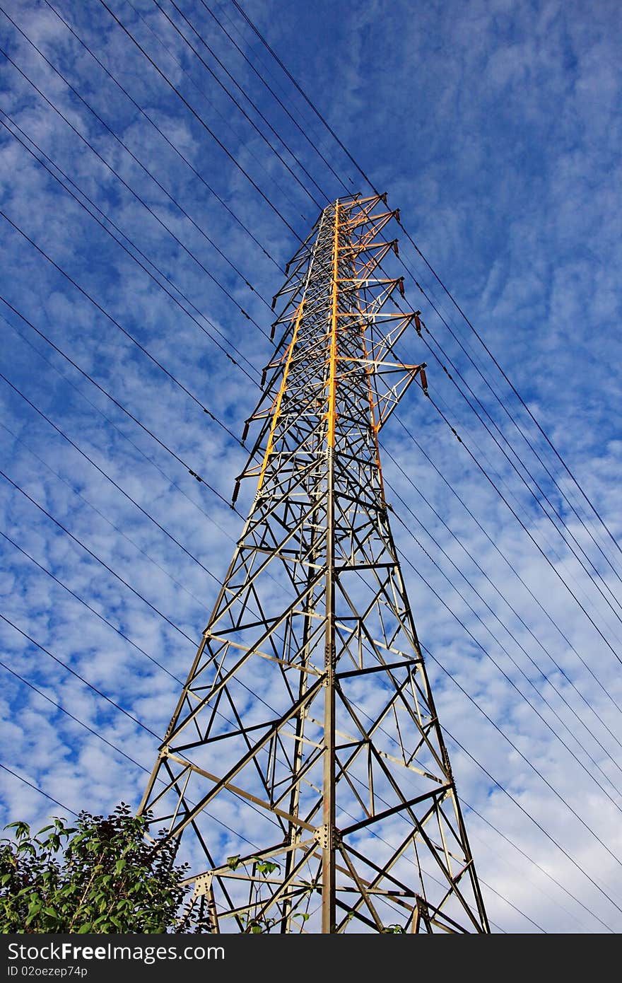 High voltage tower