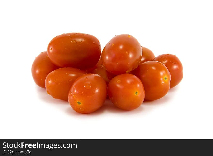 Rosa Italian Tomatoes isolated on a white background. Rosa Italian Tomatoes isolated on a white background