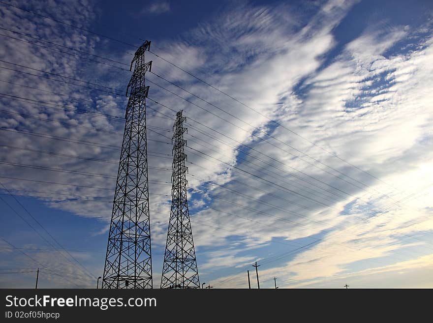 High voltage tower