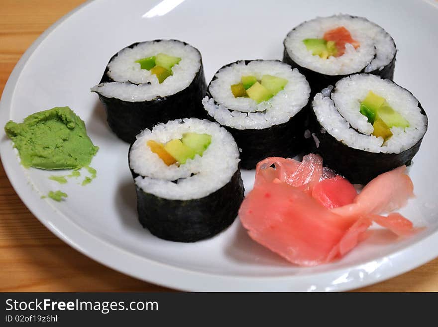 Sushi On A Plate