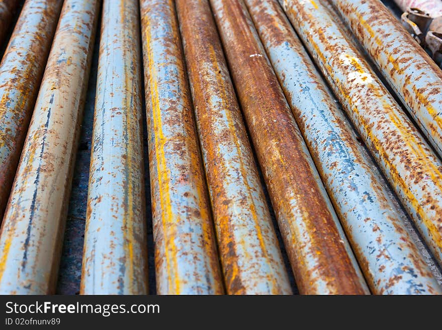 Rotten pipes. Can be used as a background