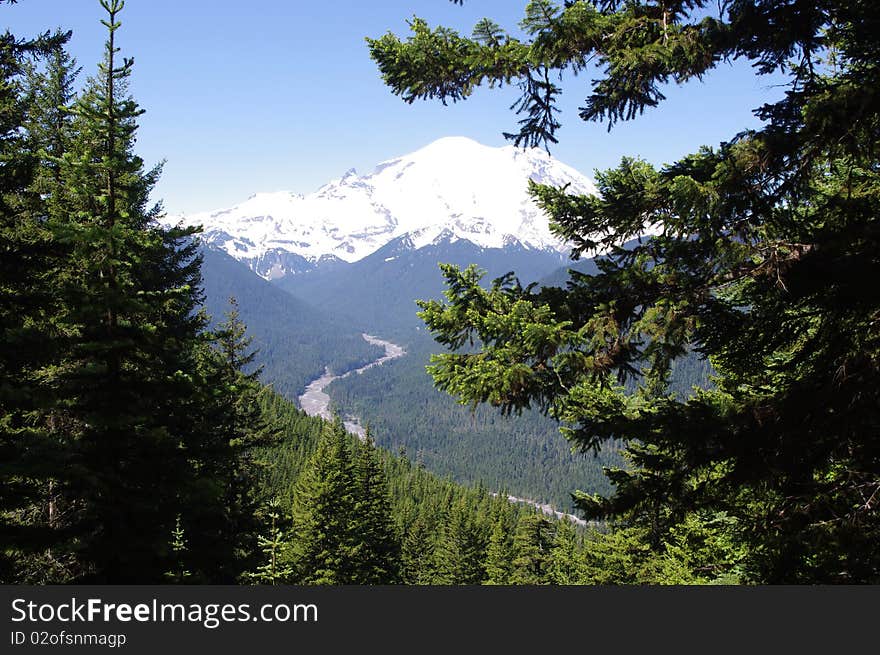 Mount Rainier From Crystal Lakes Trail