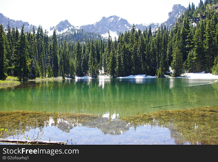 Lower Crystal Lake In Cascades