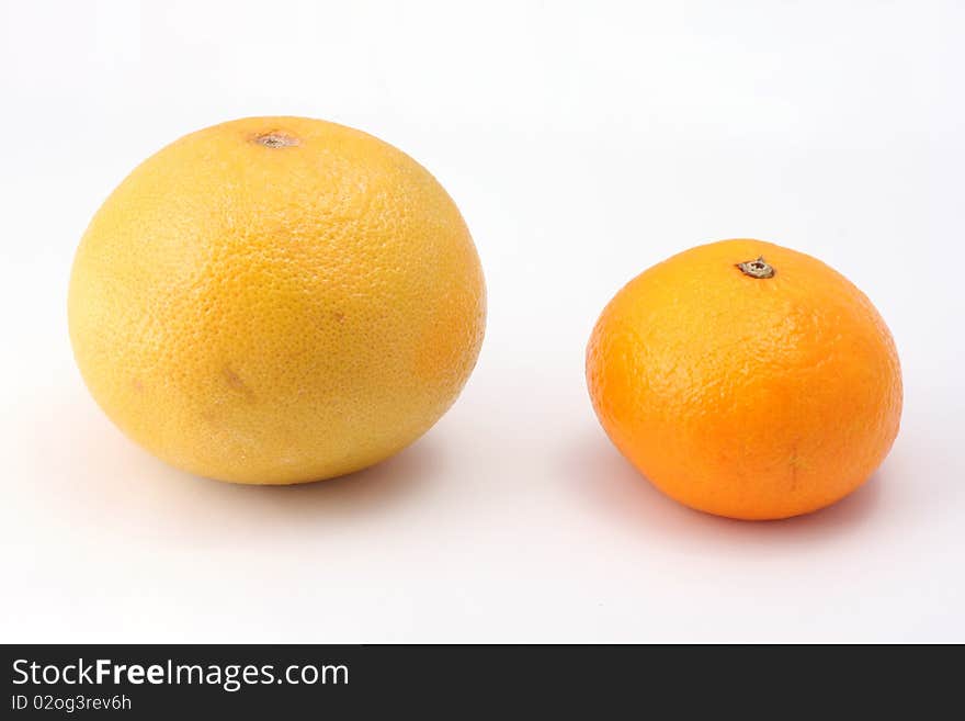 Orange and mandarin