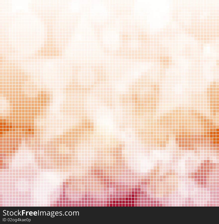 Tiled bright background in red color. Tiled bright background in red color