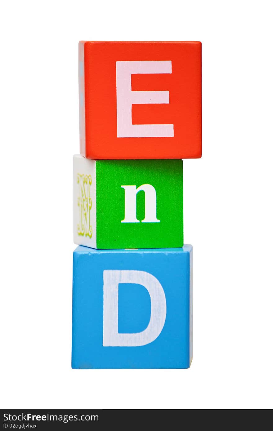 Colorful wooden blocks of letters. Colorful wooden blocks of letters