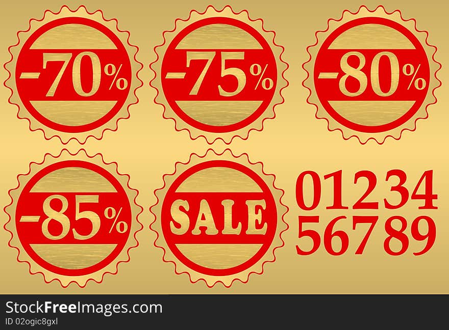 Set Of Festive Sale  Tags