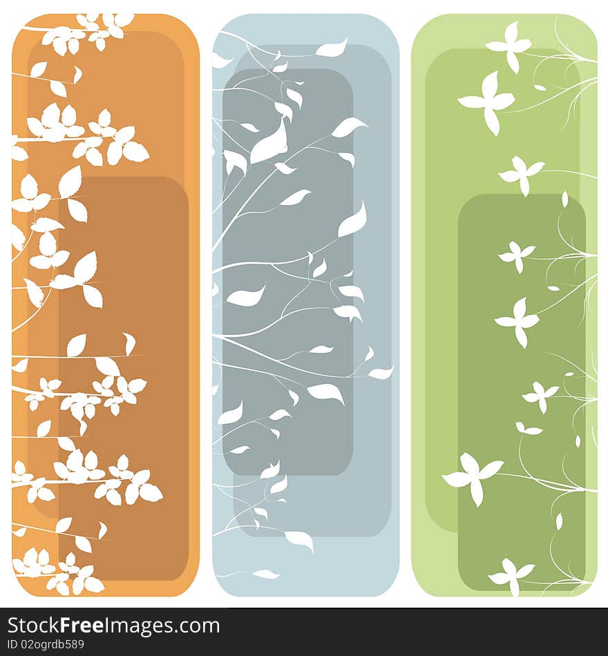 Floral designs background vector illustration