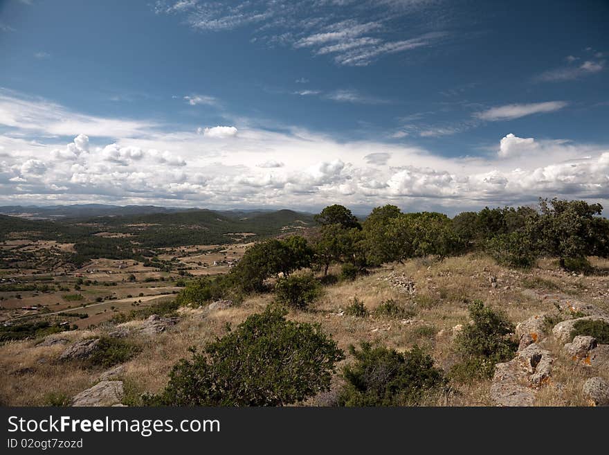 Landscape in north Greece (Evros)