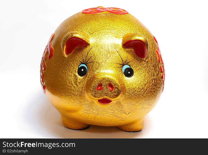 Gold Piggy Bank