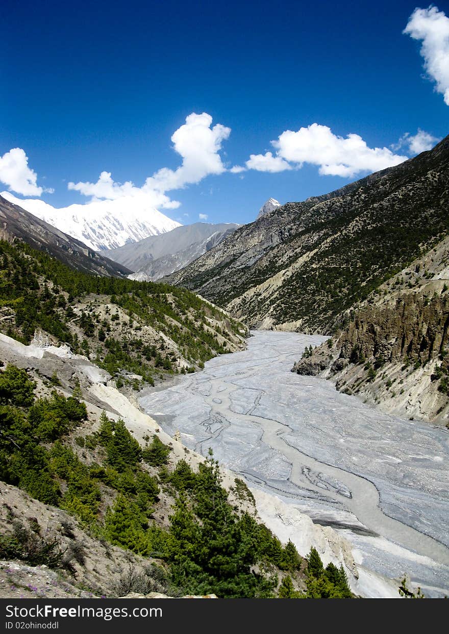 Track around Annapurna, Everest base camp. Track around Annapurna, Everest base camp