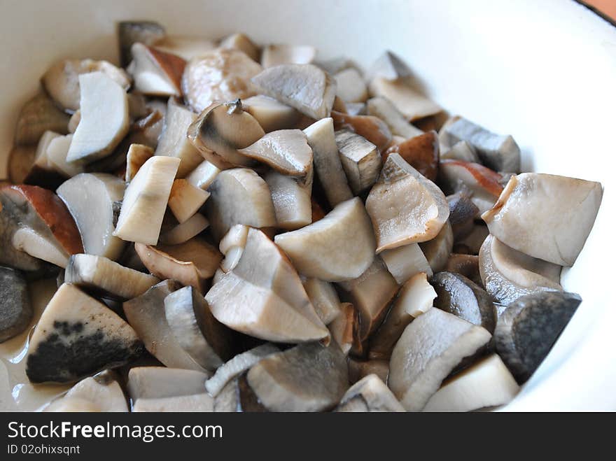 Boiled Mushrooms