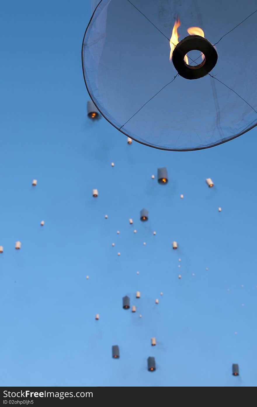 Hot Air Lanterns Of Luck