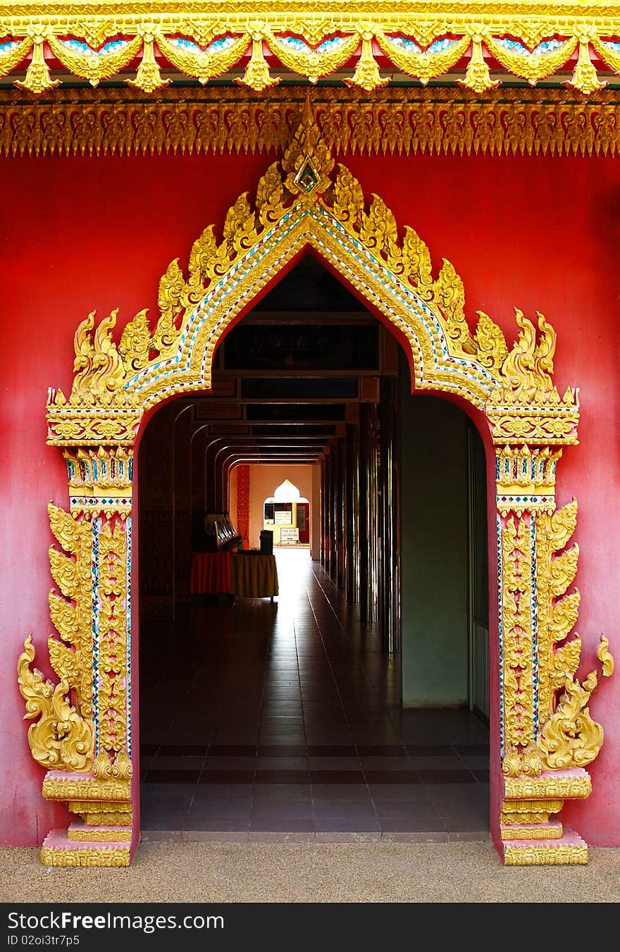 Thai art in decoration in the temple. Thai art in decoration in the temple.