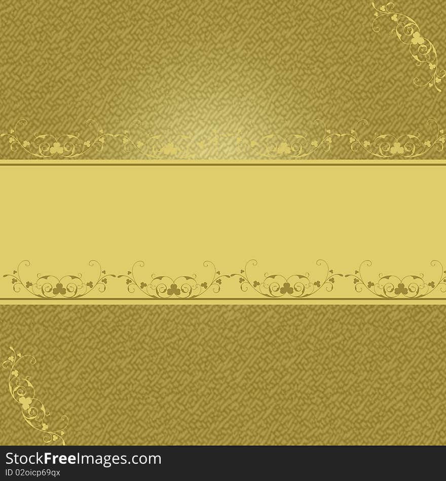 Decorative yellow background with place for text