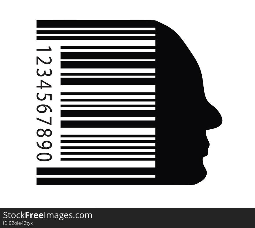 Bar code face profile