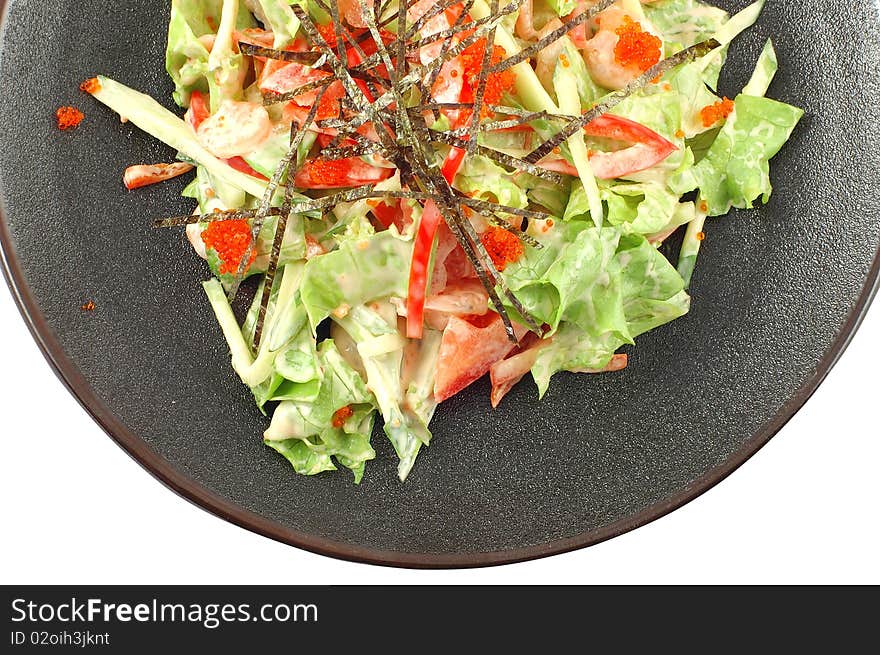 Salad with fresh vegetables