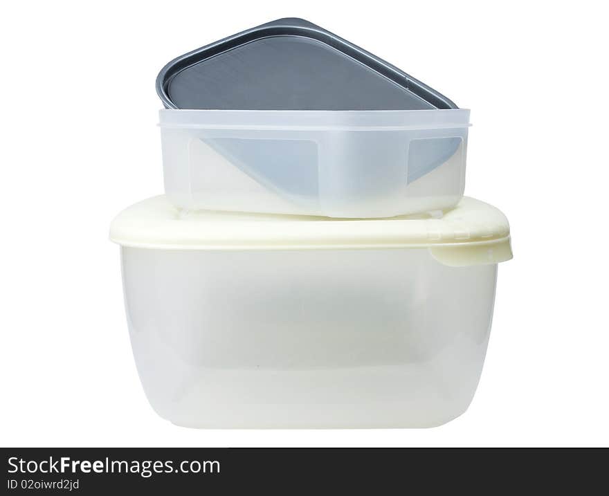 Two plastic container