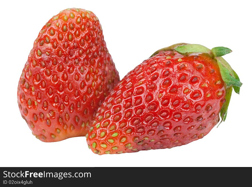 Two Ripe Strawberries