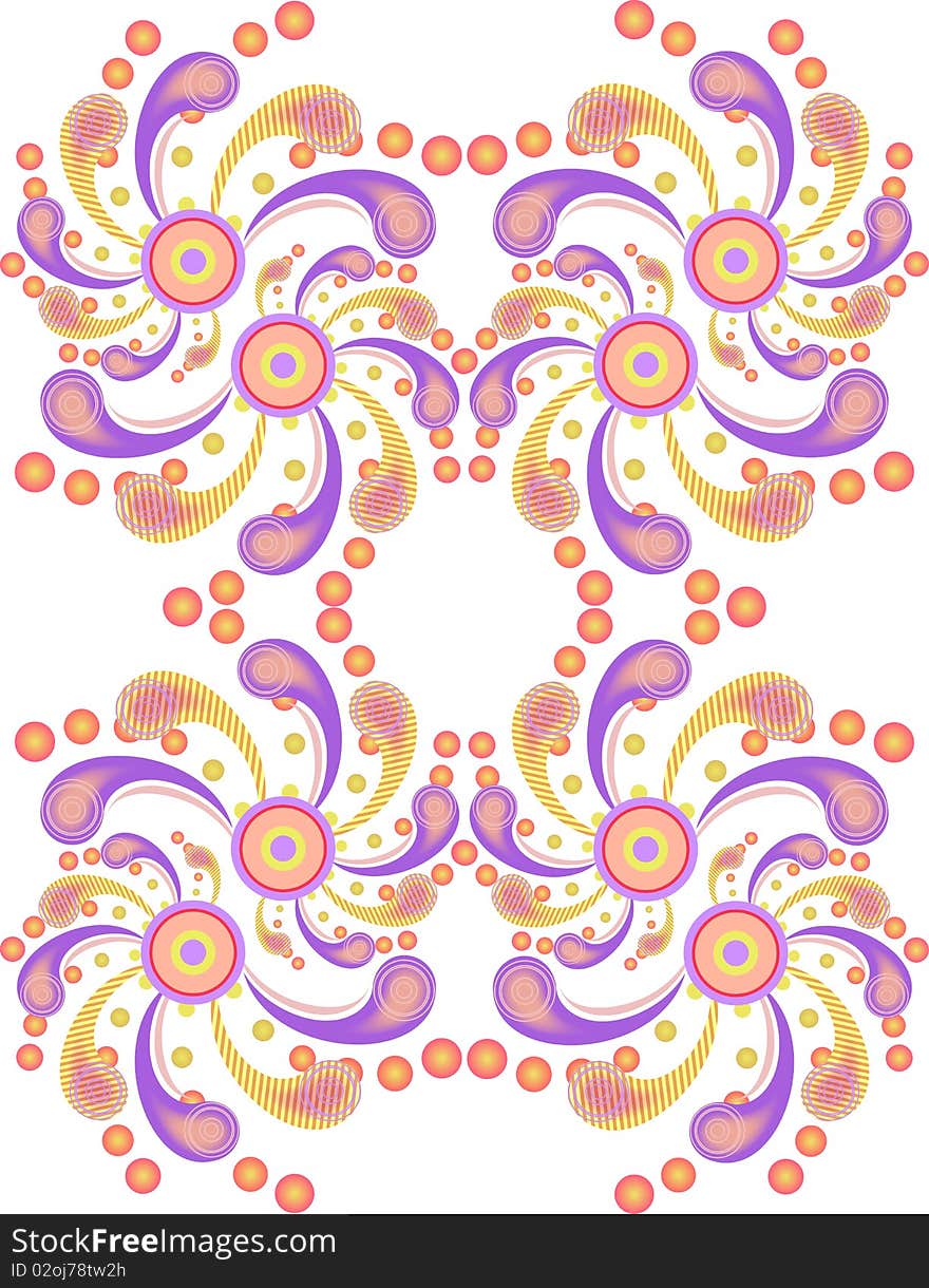 Spiral background with stylized decorative swirls. EPS10. Spiral background with stylized decorative swirls. EPS10