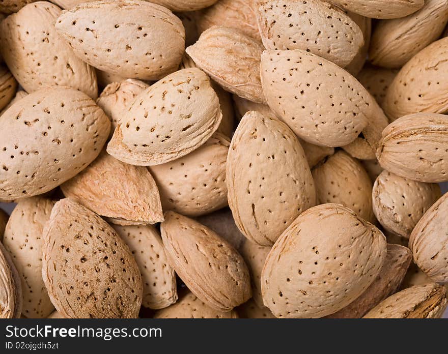 Bacground Of Almonds.