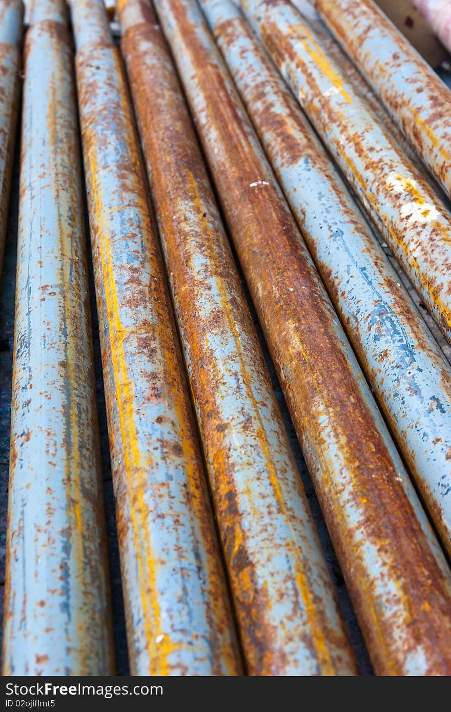 Rotten pipes. Can be used as a background