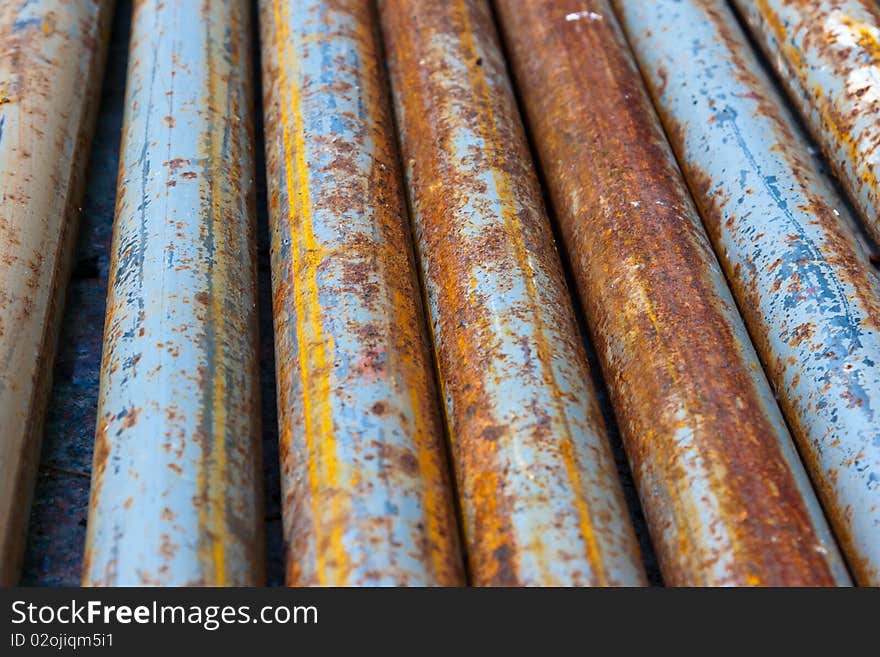 Rotten pipes. Can be used as a background