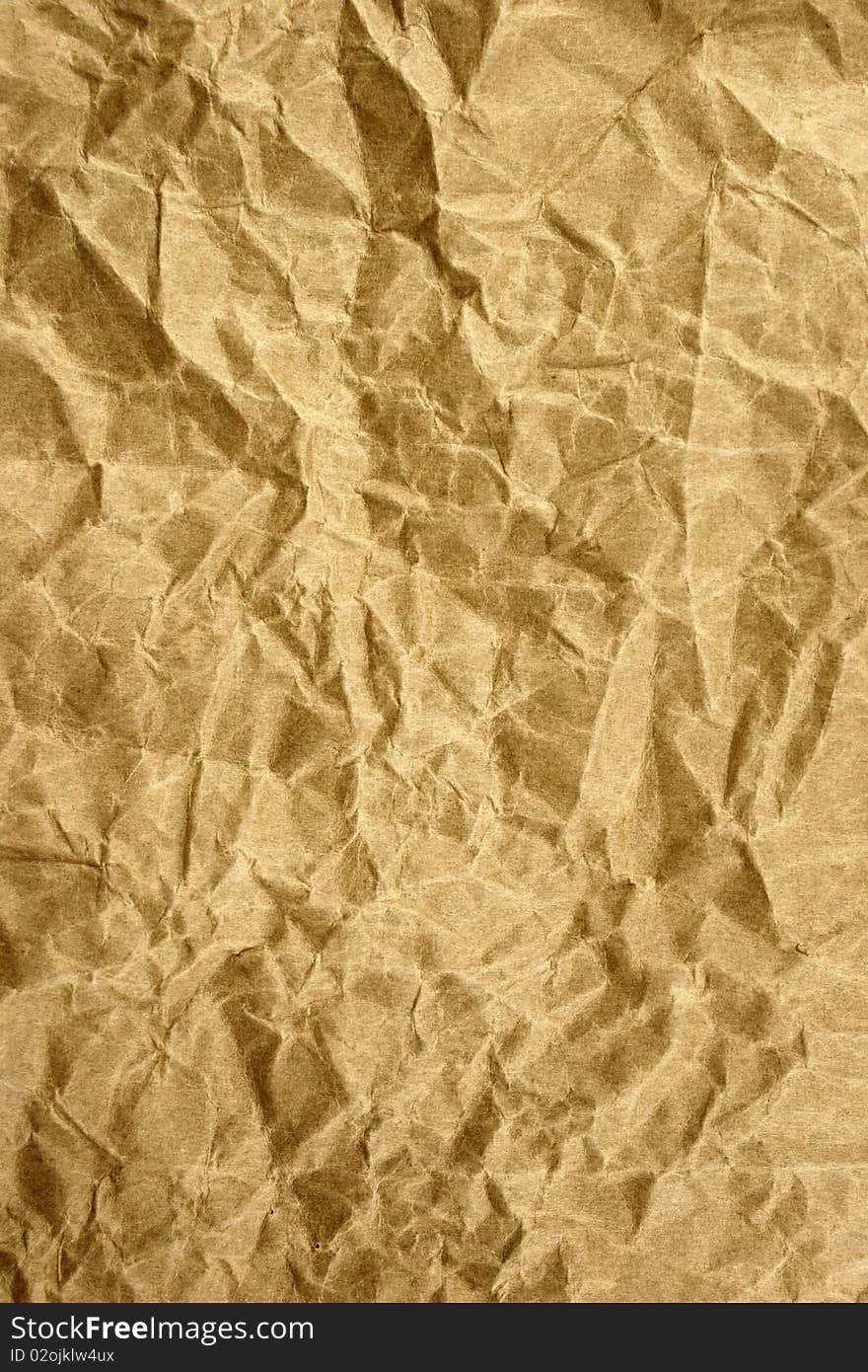 Brown Crumpled Paper