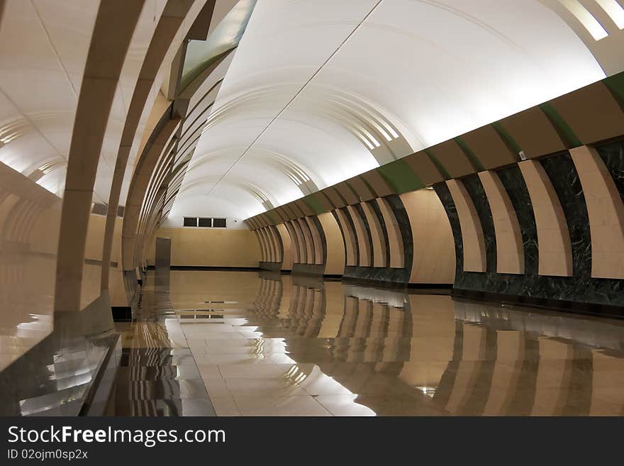 Large business hall in modern building. Large business hall in modern building