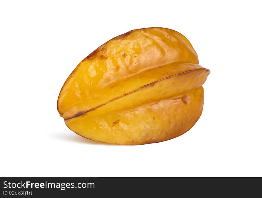 Carambola isolated on a white background