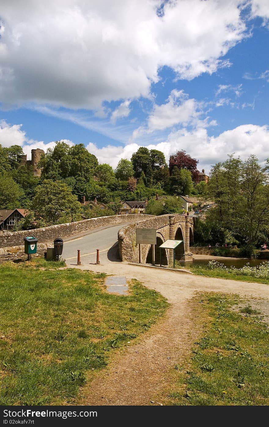 The Ludlow Bridge over the river Teme