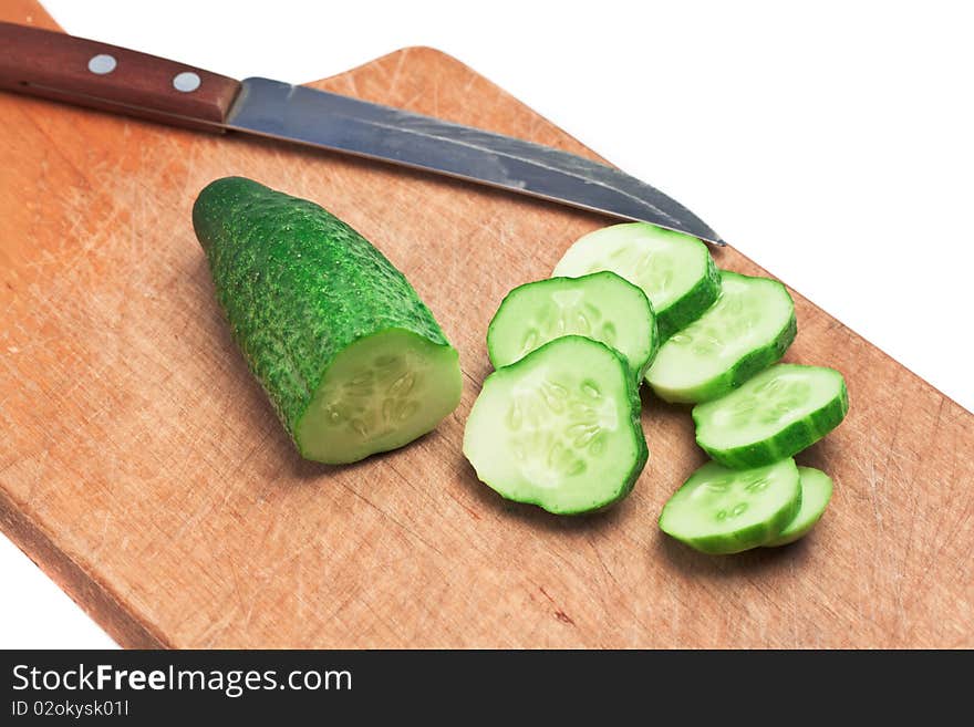 Chopped cucumber