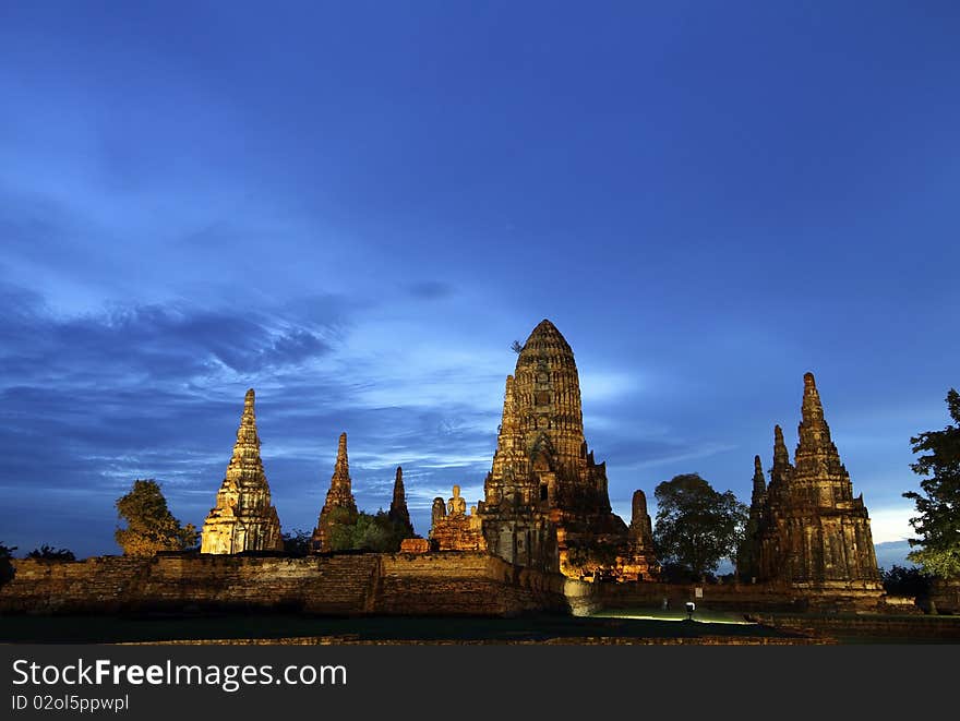 Chaiwatthanaram Ayutthaya temple.