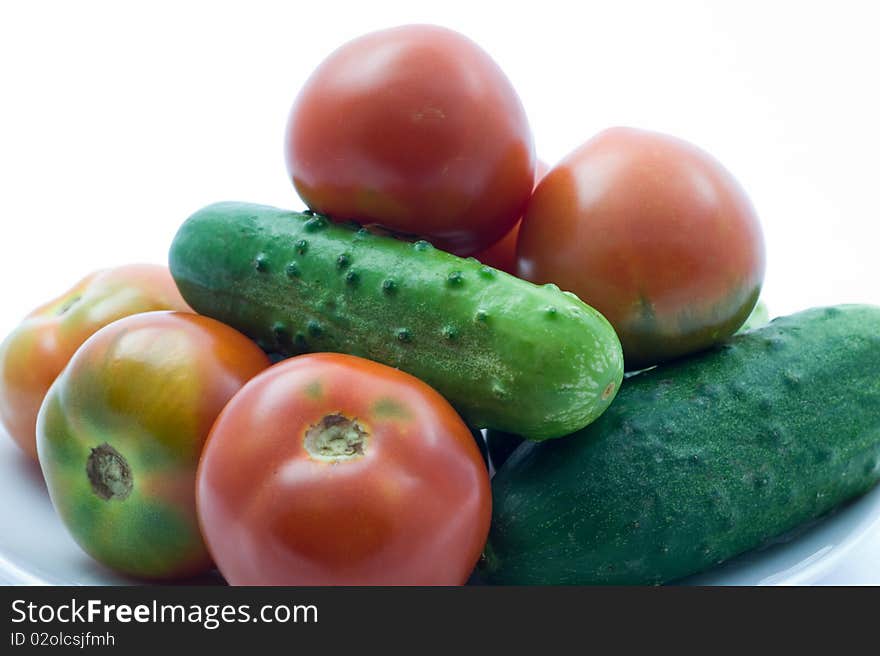 Tomatoes And Cucumber