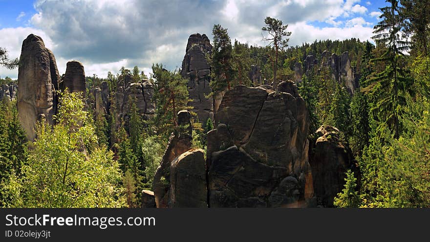 Mayor and His Wife, Adrspach-Teplice Rocks, Czech Republic. Mayor and His Wife, Adrspach-Teplice Rocks, Czech Republic