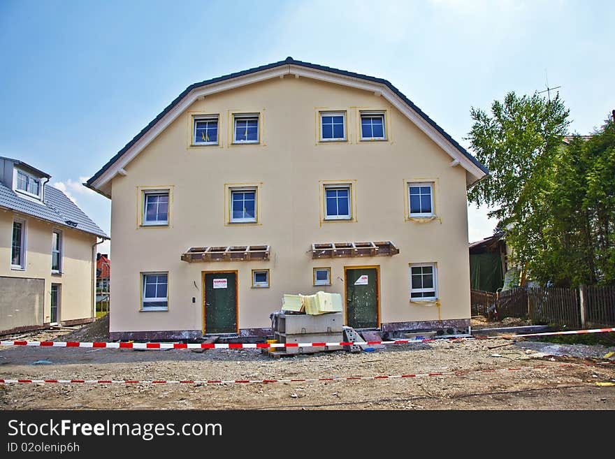 Housing Area In A Suburban Street