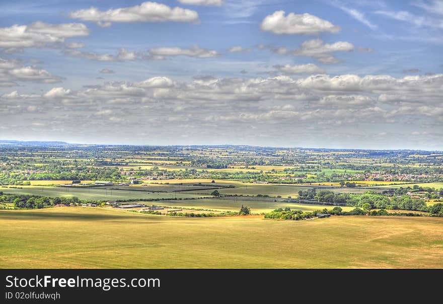 An HDR Image of Dunstable Downs. An HDR Image of Dunstable Downs