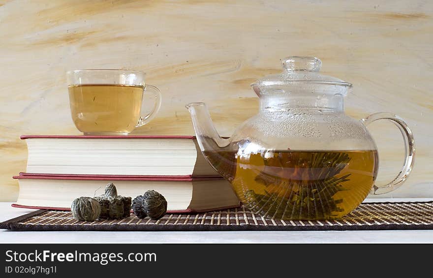 Tea is brewed in a tea-pot