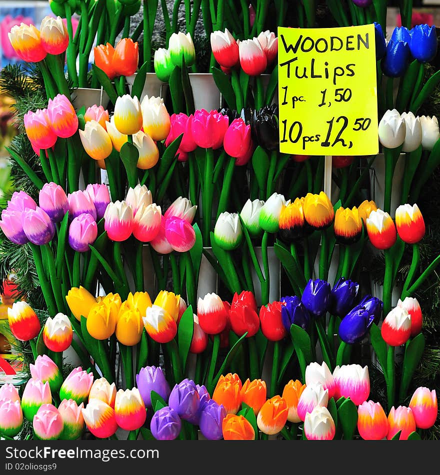 Wooden Tulips