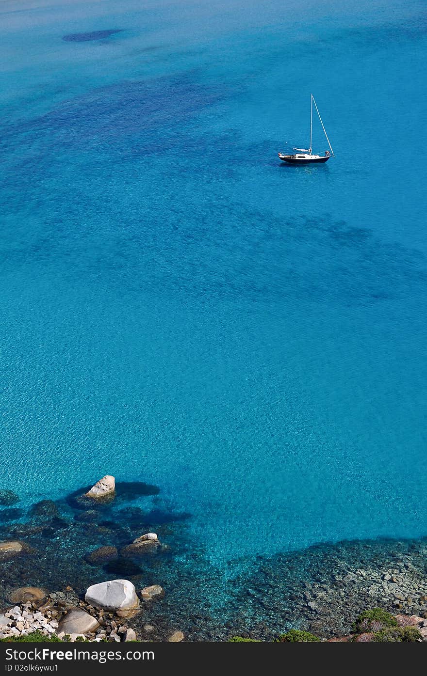 View of beautiful sea of Porto Giunco, Villasimius, in Sardinia, Italy. View of beautiful sea of Porto Giunco, Villasimius, in Sardinia, Italy.