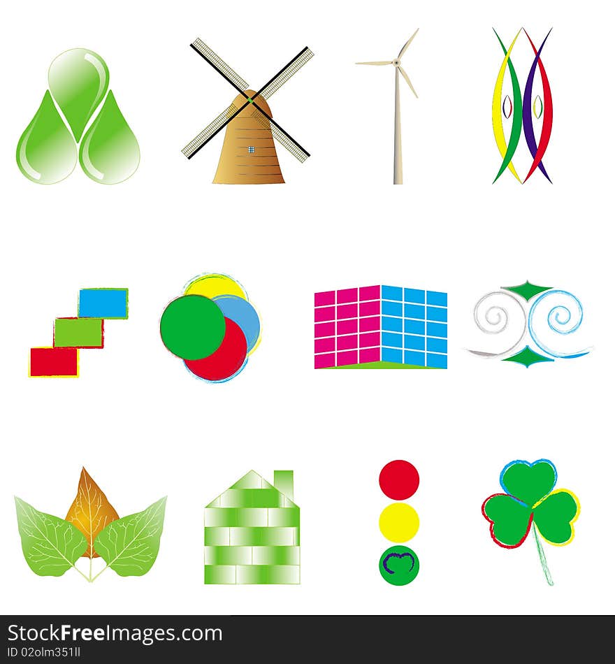 This image represents 12 logos for environmental concepts! The .ai file is fully editable and every logo it is in it`s separate layer!. This image represents 12 logos for environmental concepts! The .ai file is fully editable and every logo it is in it`s separate layer!