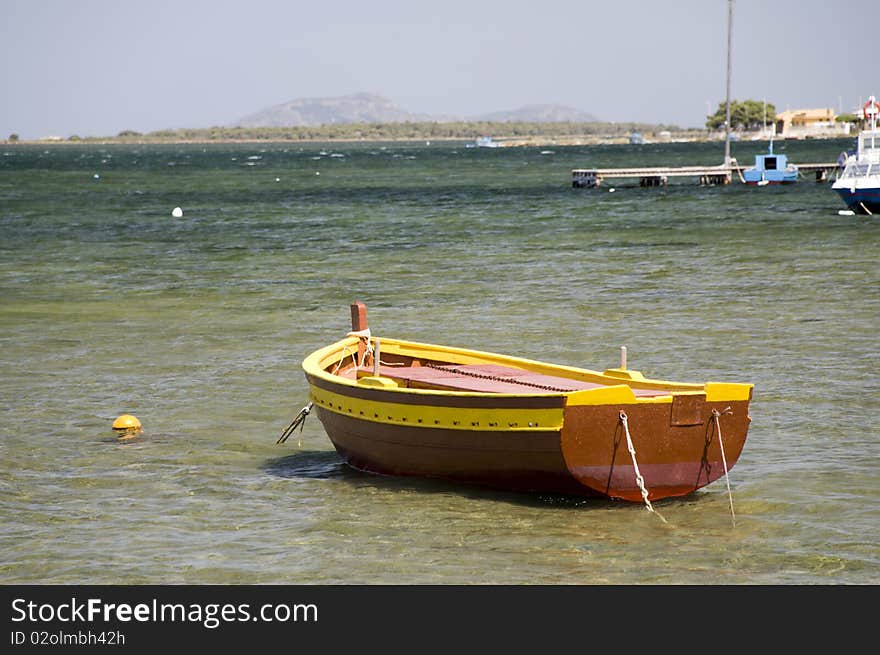 Traditional Boat At The Sea