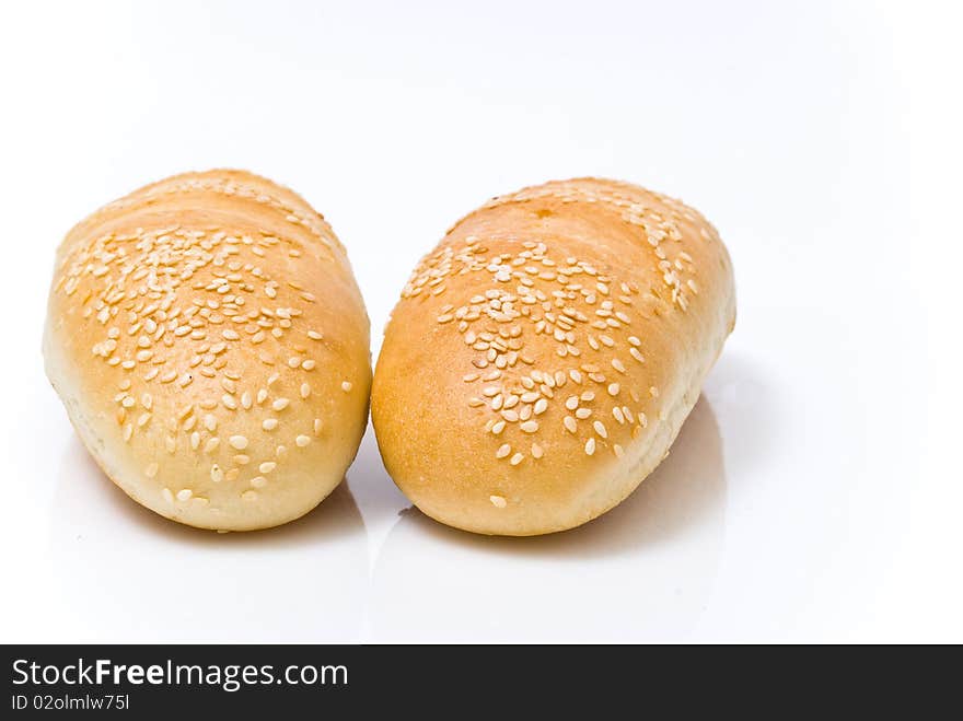 Buns isolated on white background. Buns isolated on white background