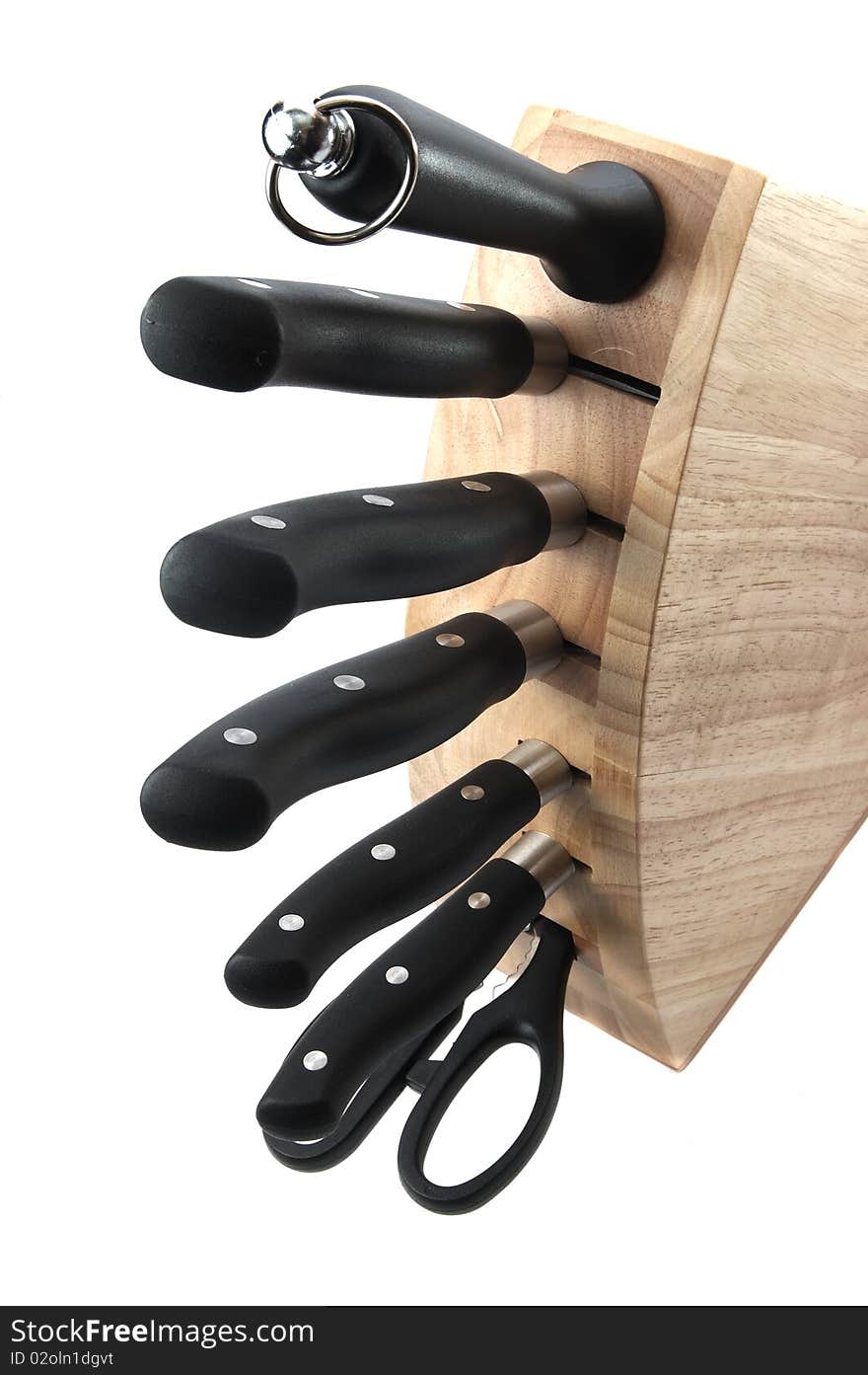 Collection of kitchen knives