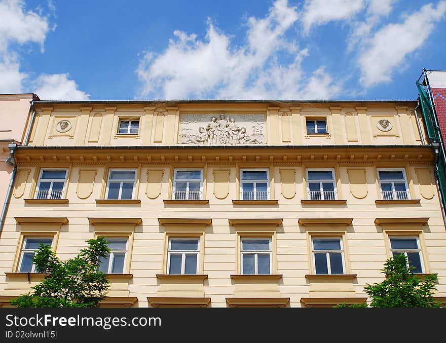 Part of a historic building on Market Square in Krakow. Poland. Part of a historic building on Market Square in Krakow. Poland