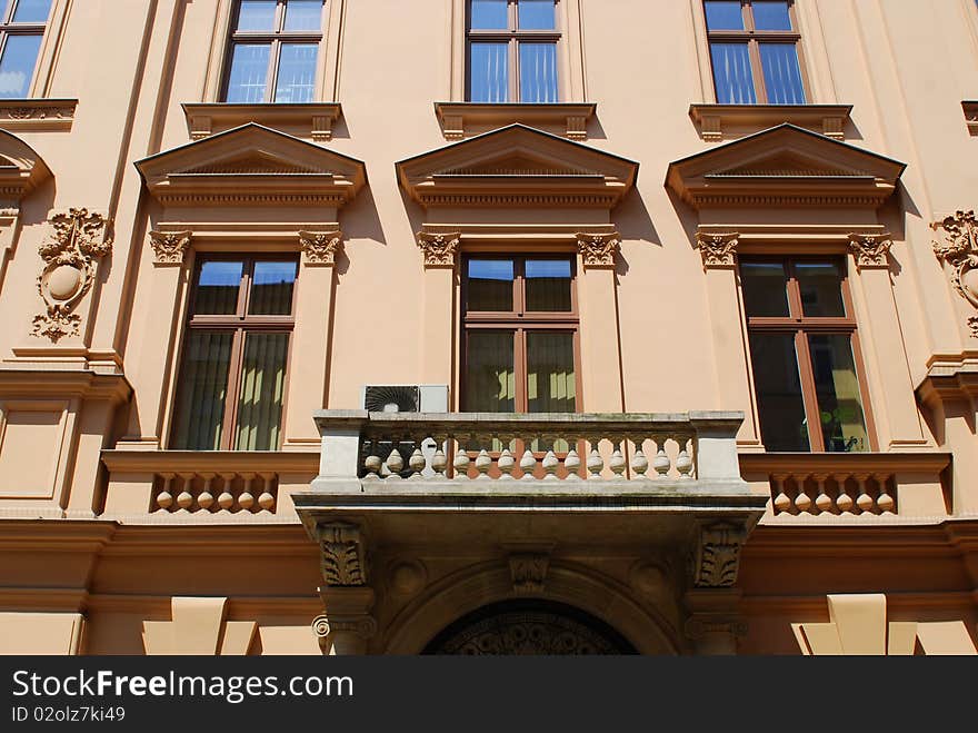 House on the old city in Cracow. Poland