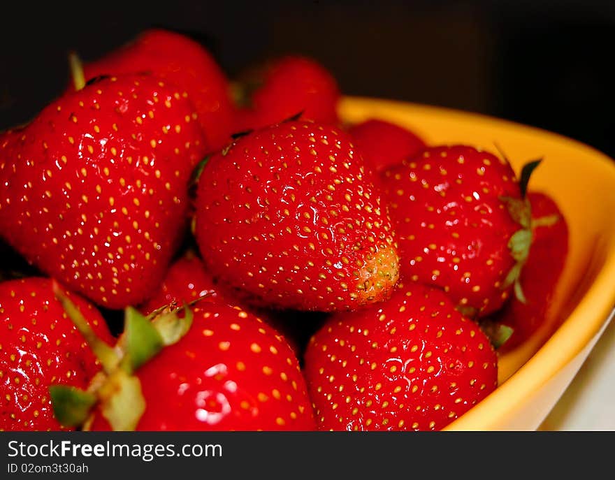 Strawberries In A Bowl