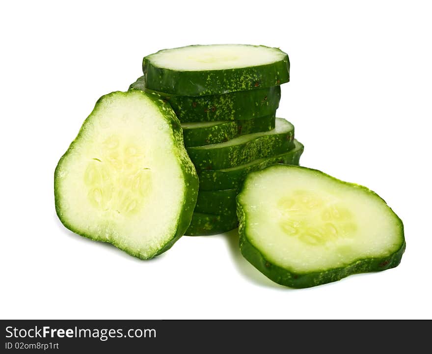 Cut cucumber