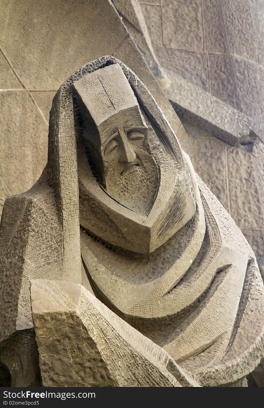 Detail of a sculpture of the cathedral's Family Festival