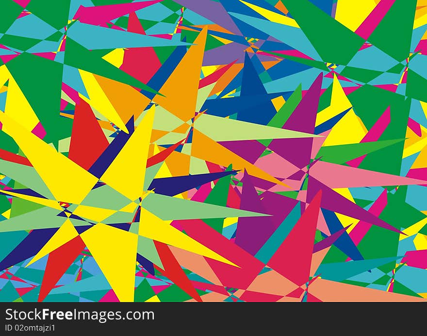 Color background with floral and abstract patterns. Color background with floral and abstract patterns.